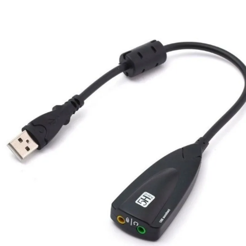 Внешняя звуковая карта FOR 5HV2 без драйверов, звуковая карта 7.1, USB-звуковая карта, USB-карта с кабелем