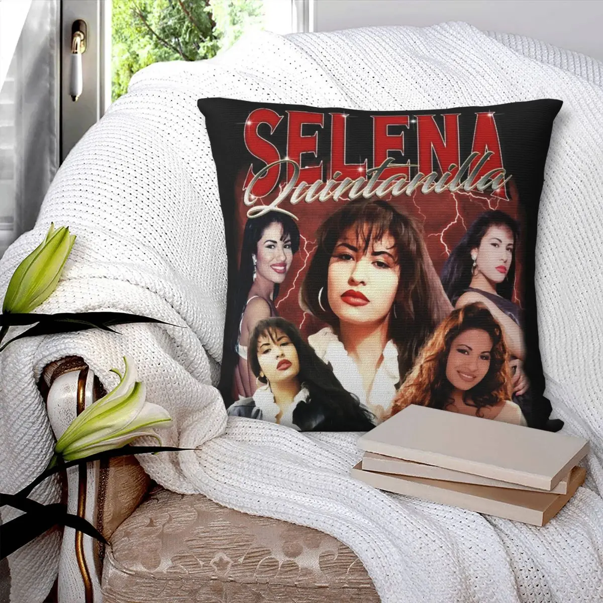 Selena Quintanilla Pillowcase Soft Polyester Cushion Cover Decorations Pillow Case Cover Home Drop Shipping 45X45cm