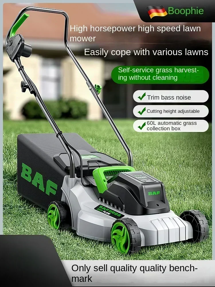 220V New Electric Lawn Mower with High Power for Small Gardens and Multifunctional Home Use C