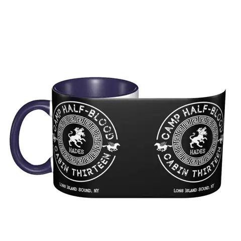 Cabin Thirteen Hades Percy Jackson Camp Half-Blood Mug Funny Ceramic Coffee Cups Tea Mugs Milk Cup Drinkware Gift for Friends