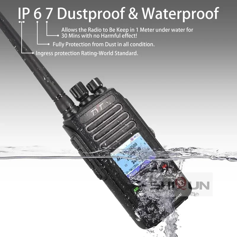 

TYT MD-390 Plus Walkie Talkie AES256 Encryption UHF VHF Radio 5W Handheld GPS Optional UV-390 Ham Radio Transceiver