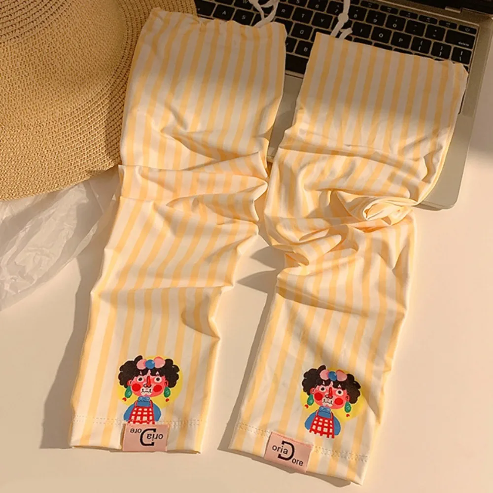 

Cute Anti-UV Cartoon Ice Silk Sleeves Loose UV Insulation Sunscreen Sleeve Cute Sun Protection Cycling Gloves Outdoor