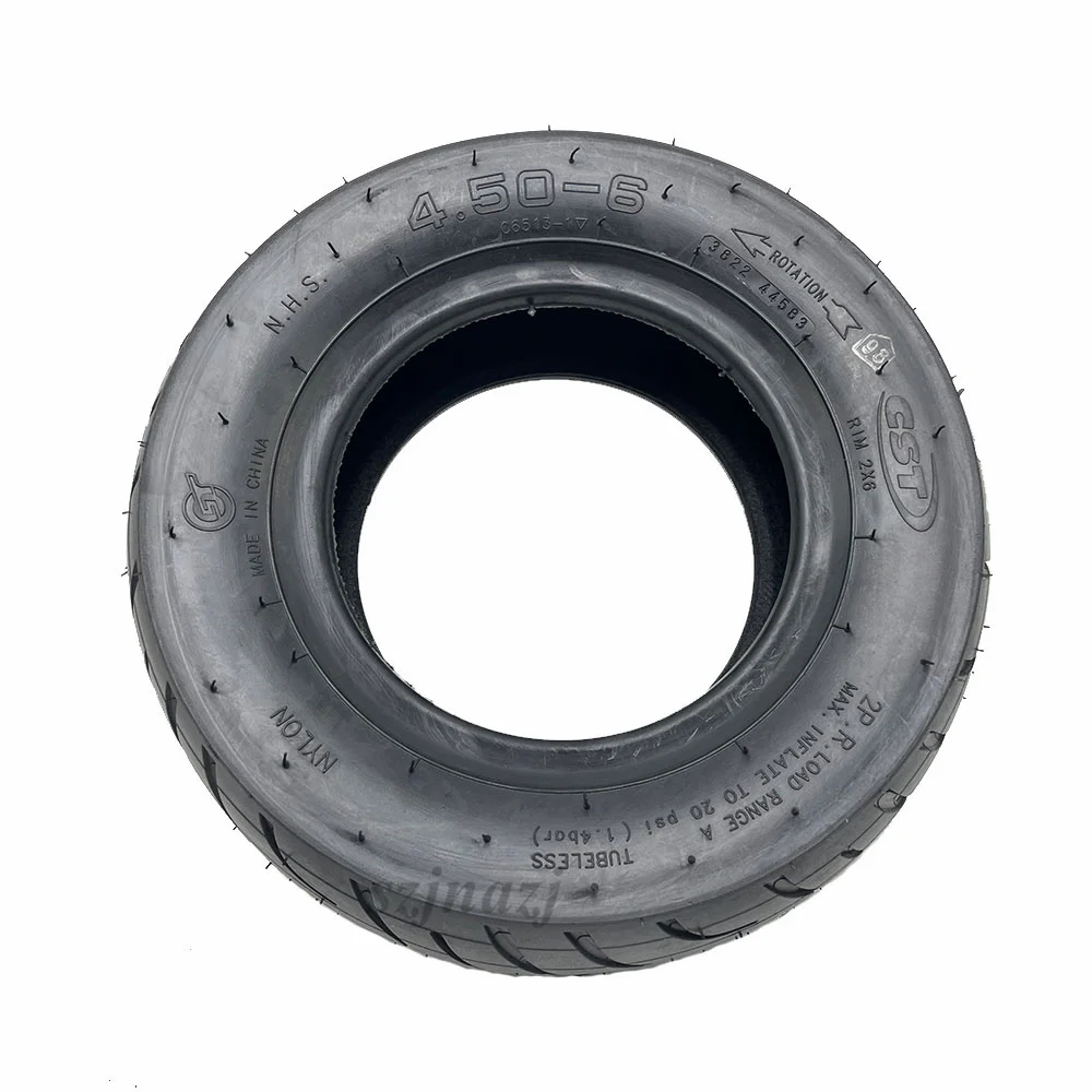 4.50-6 Tire CST 12x4.50-6 Wear-resistant High-quality Tubless Tyre for Electric Scooter Pneumatic Wheel Accessories