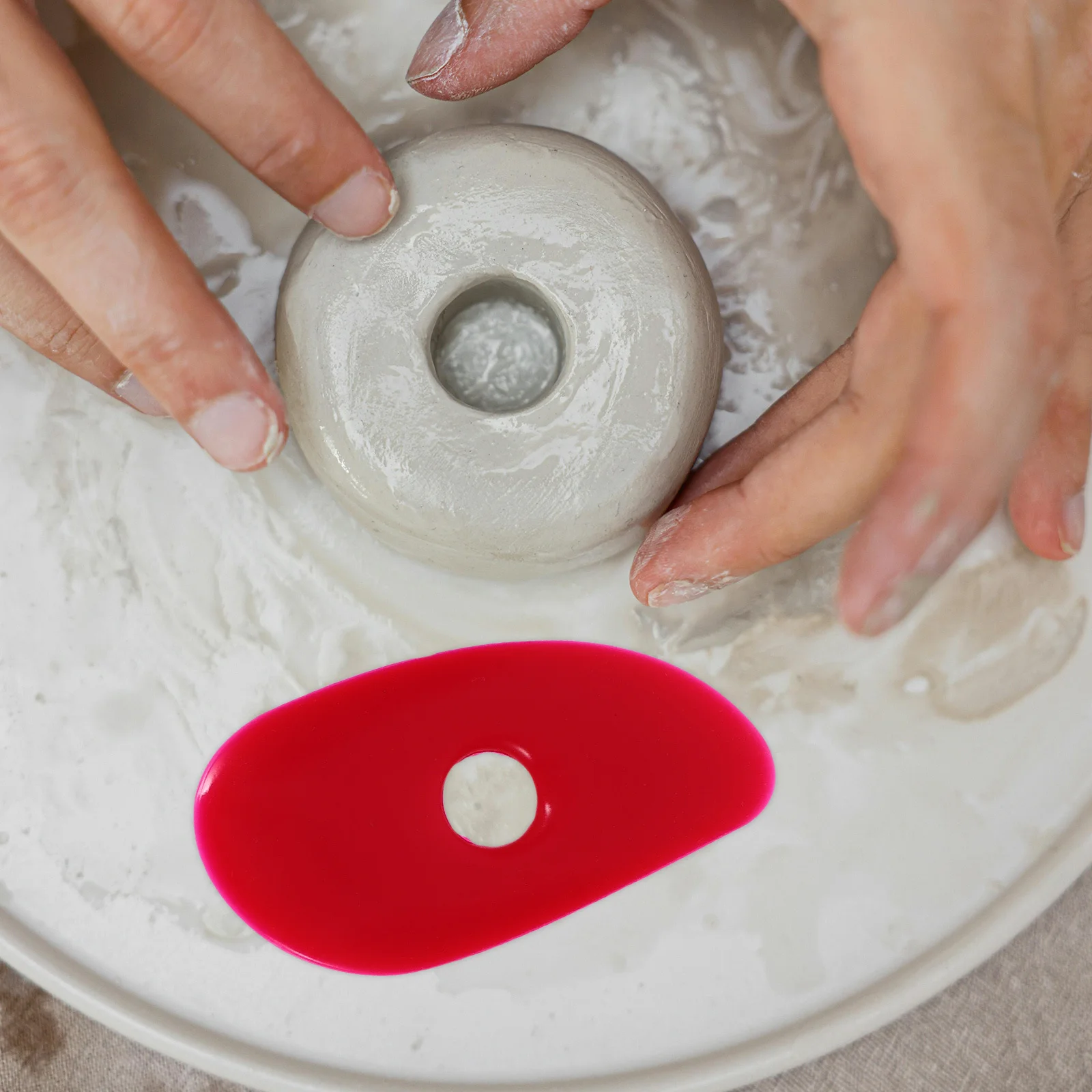 

4pcs Silicone Clay Tools For Sculpting Smooth Finishing Remove Finger Marks Craft Pottery Trimming Shaping Modeling Kit