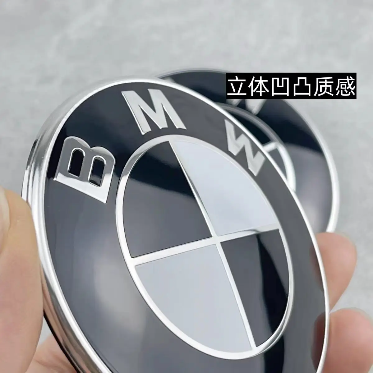 

3Pcs For BMW M Logo G30 G31 G38 G11 G12 G20 G28 F10 F48 F49 G01 F20 F21 F22 Car Front Hood Emblem Logo steering wheel stickers