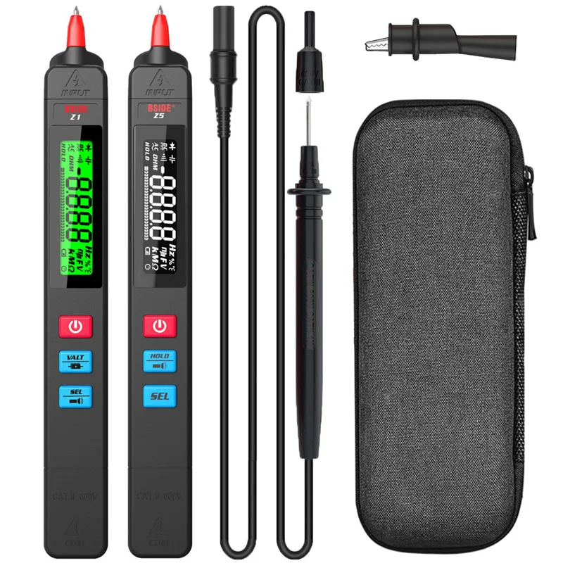 

BSIDE Z1 Z5 Digital Multimeter Tester Smart Pen Type Voltage Detector DC AC Capacitance Ohm NCV Hz Diode Continuity Meter