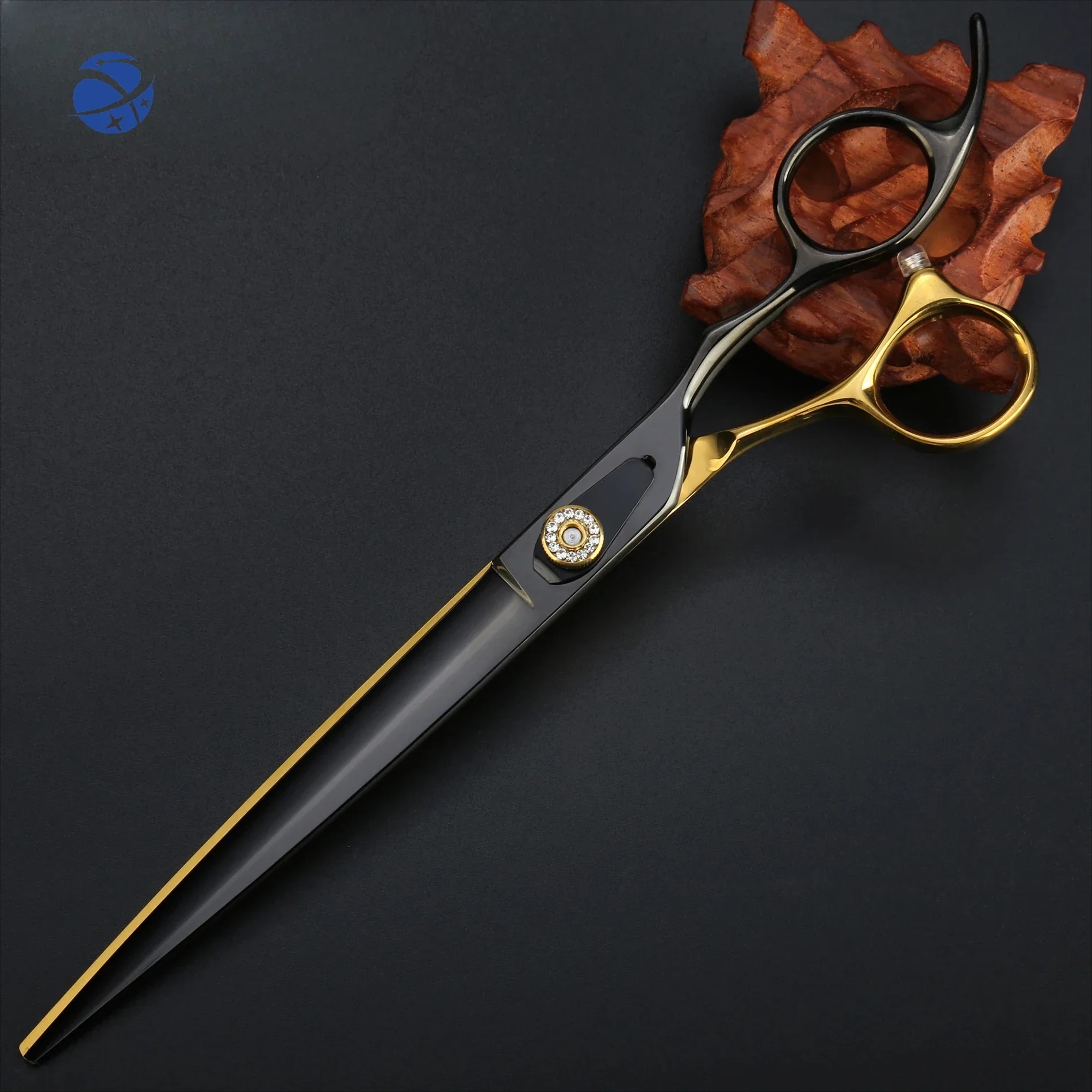 

High Quality 8inch Japanese 440C Pet Scissors Gold Black Professional Dog Grooming Scissors