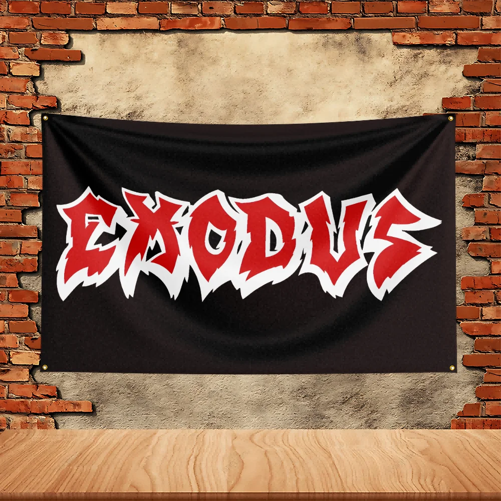 90X150ft Exodus Band Party Flag Polyester Printed Flag Banner Tapestry for Garden Garage Decoration Concert Flag