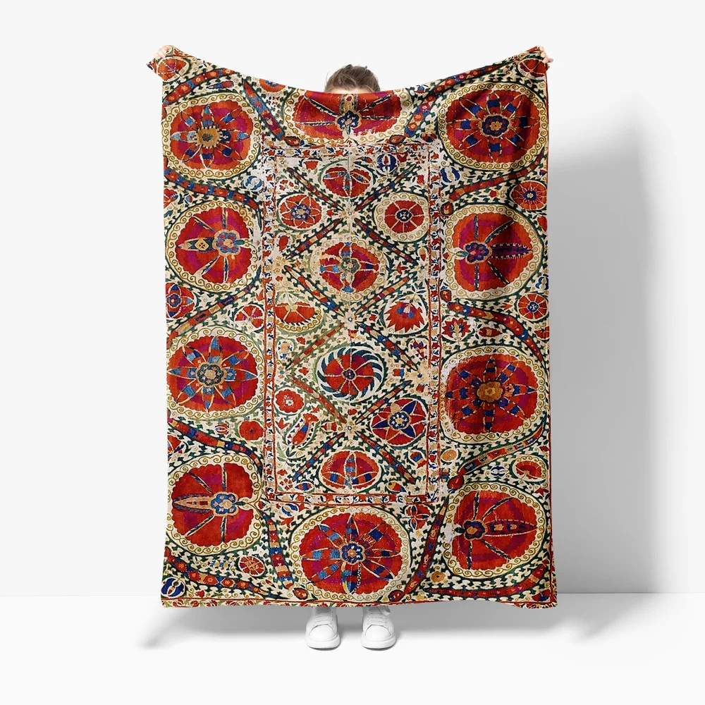 

Турецкий винтажный традиционный этнический килимок ручной работы в стиле бохо, настенный декор, наволочка, одеяло