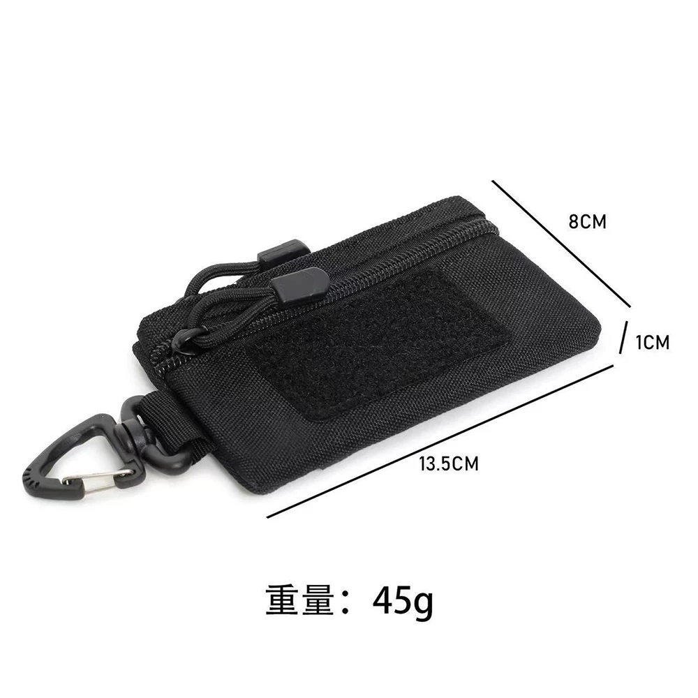 Tactical Key Pouch Wallet Lightweight Belt Loop Keychain Holder Storage Sleeve for Outdoor Training Camping and Hunting Gear