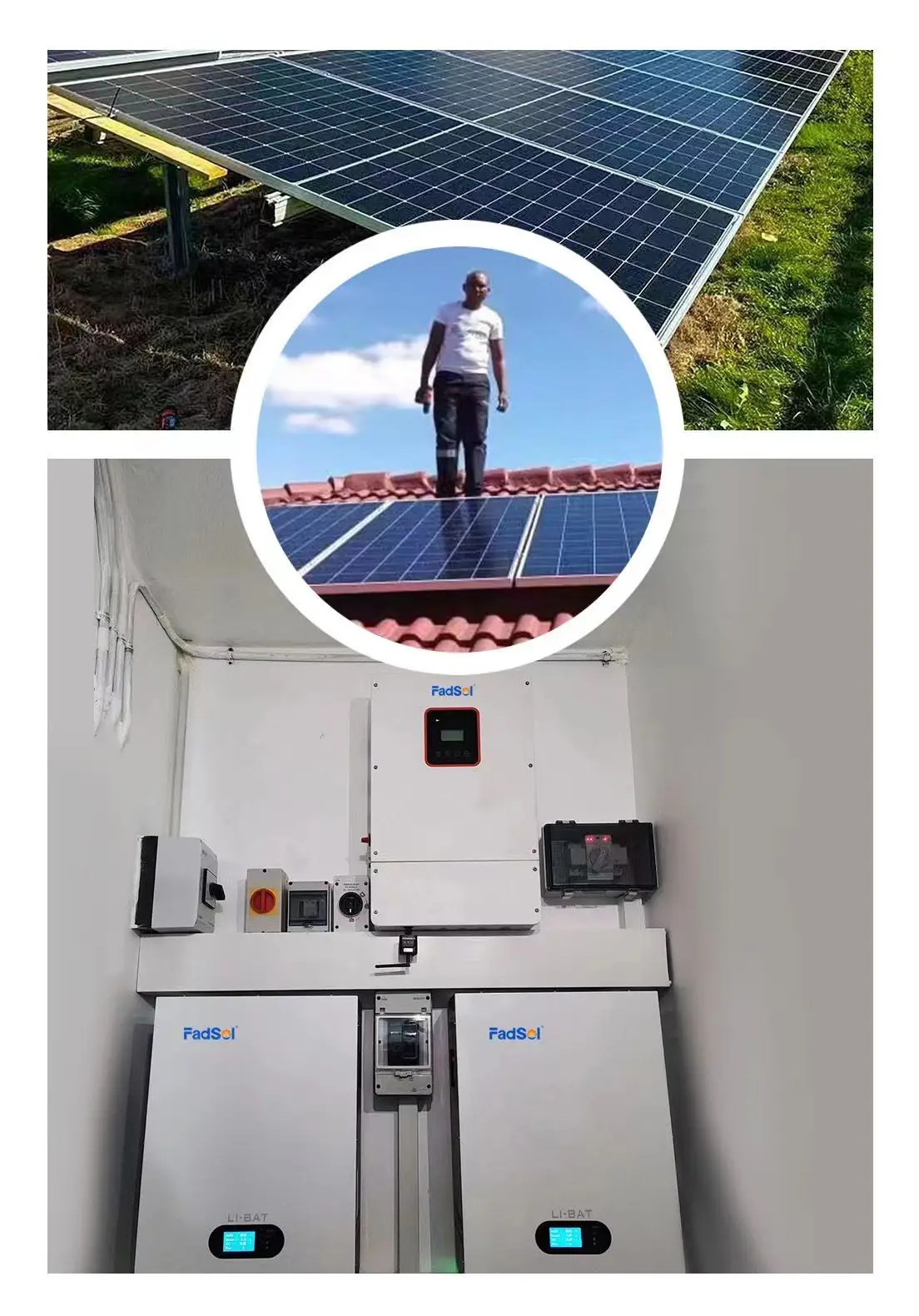 8KW Solar Energy Power Generator System With Battery 110V US Standard Solar Energy System for Home