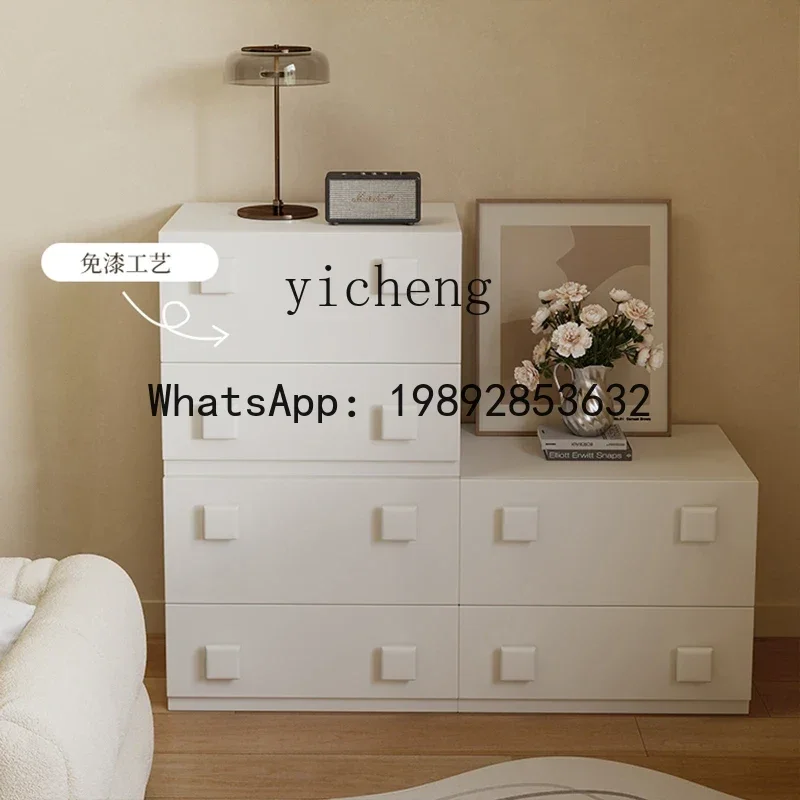 floor TV cabinet modern simple household living room storage locker integrated light luxury small apartment floor cabinet