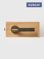 Nurlin Brass Cross Knurled Interior Door Handle Passage Privacy Set Mortise Lock Thumb Turn Door Lever Set Antique Bronze