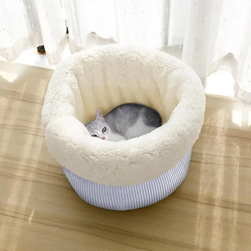 Cat Sleeping Bag Cat Bed Cat Nest Small Dog Bed Cat Sack Kitten Bed Cat Cave Cozy Pet Nest Warm Pad Soft Bed For Indoor Puppy