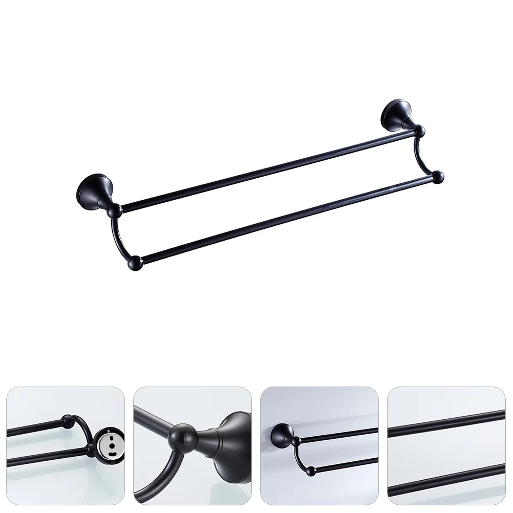 1 قطعة النحاس شريط مزدوج منشفة حامل الحائط تخزين الرف سطح أملس للحمام اكسسوارات المنزلية