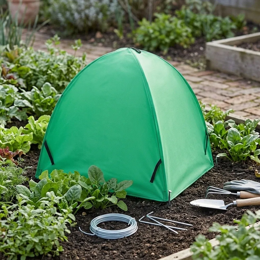 Plant Frost Cover For Winter Garden Protection Cover 23.6x23.6x25.5in Lightweight Fabric Cover for Potted Plants