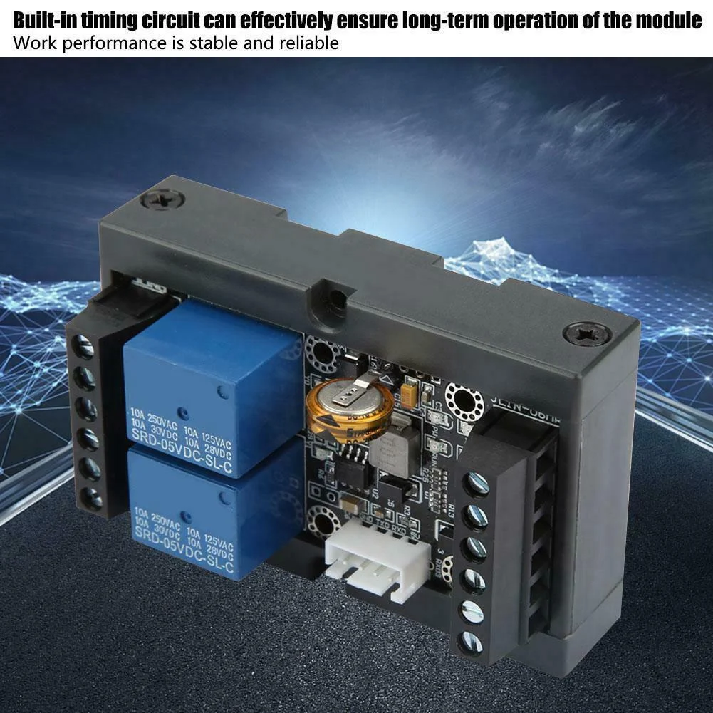A62Z PLC Industrial Control Board FX1N-06MR Programmable Relay Delay Module WithShell