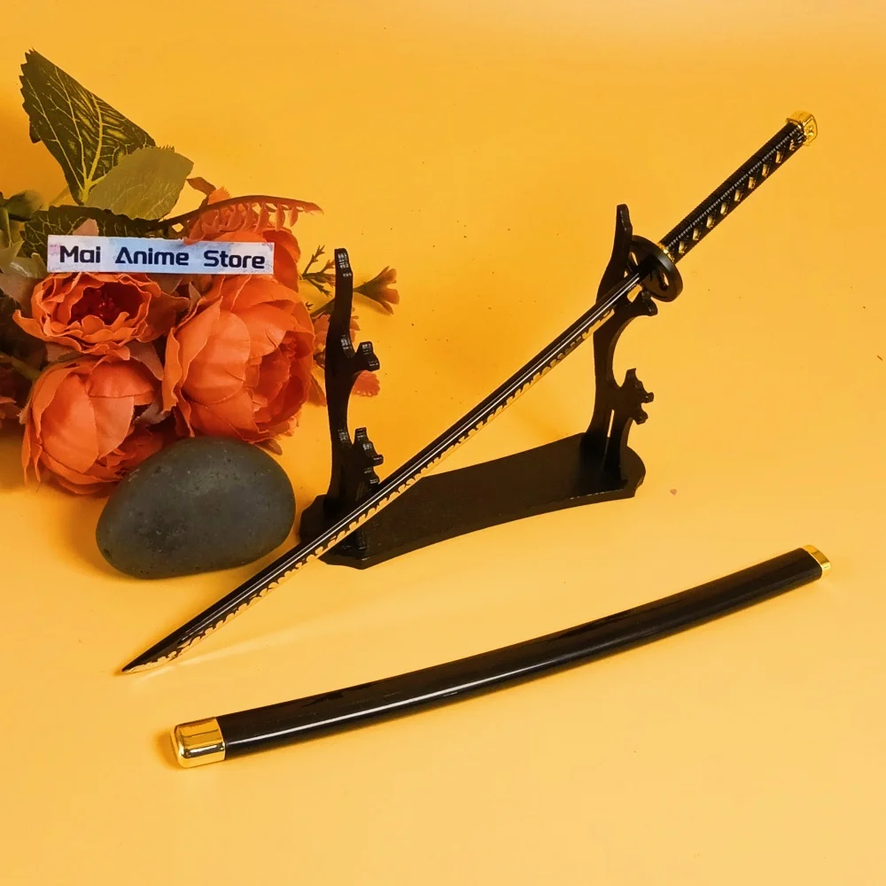 8.6인치 히무라 켄신 카타나 블레이드 장난감 애니메이션 루로니 켄신 코스프레 검 사무라이 진짜 카타나 닌자 나이프 무딘 장난감 선물
