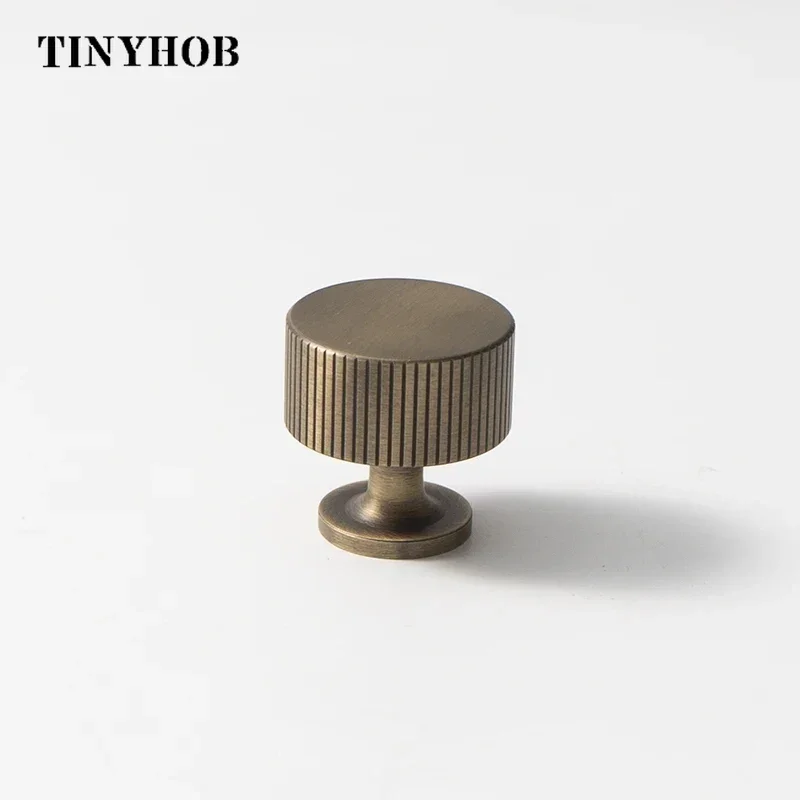 

Antique Bronze Vertical lines Solid Brass Drawer Knobs Bedroom Pulls Kitchen Cabinet Door Handle Gold Pull