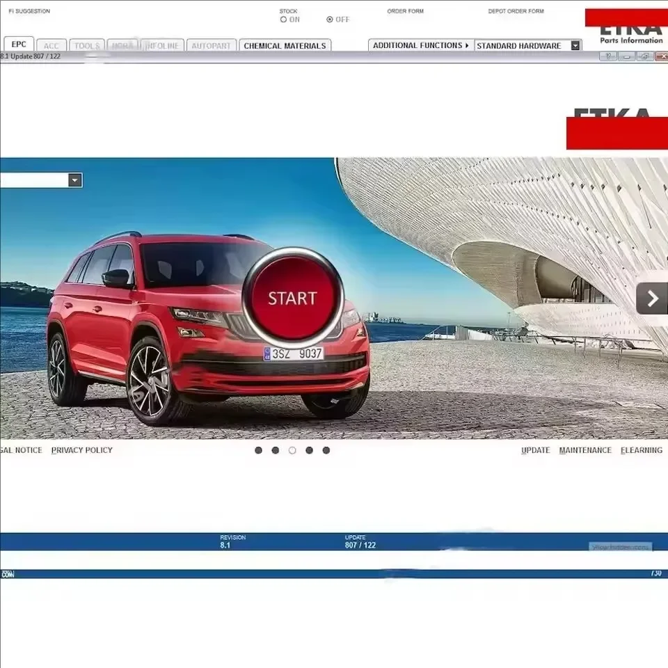 أحدث صورة صندوق افتراضي ETKA 8.5+ ET KA 8.6 باللغة الإنجليزية الدولية تم تحديثها 17.05.2023 كتالوج قطع غيار المركبات الإلكترونية المجموعة 8.5