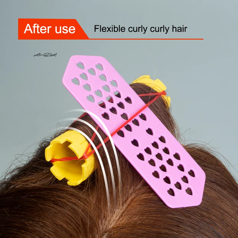 10/20 قطعة مقاطع شعر مقاومة للحرارة من الدرجة الصالونية أدوات تصفيف حرارية بدون تجعد لموجة باردة بيرم ساخن مضادة لربط الشعر