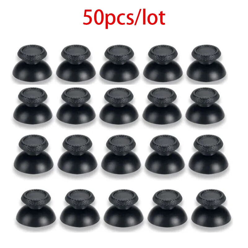 50 Pcs Replacement Controller Analog Thumbstick Thumb Stick Mushroom Grip Cap Cover for Ps4 Pro Slim Ps5 Xbox One 360 Dropship