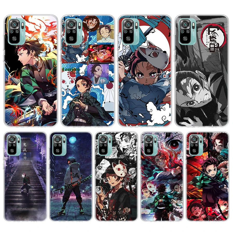 Demon Slayer Tanjiro Silicon Phone Case For Xiaomi Redmi 12 12C 10 10A 10C 9 9A 9C 9T 8 8A 7 7A 6 6A K70 K60 K20 K40 Pro S2 K30