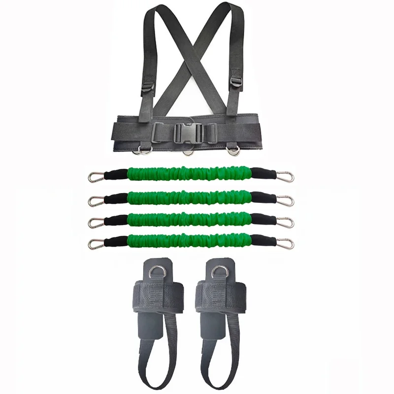 Vertical Jump Trainer Leg Strength Resistance Bands Set Basketball Triple Jump Football Volleyball Training