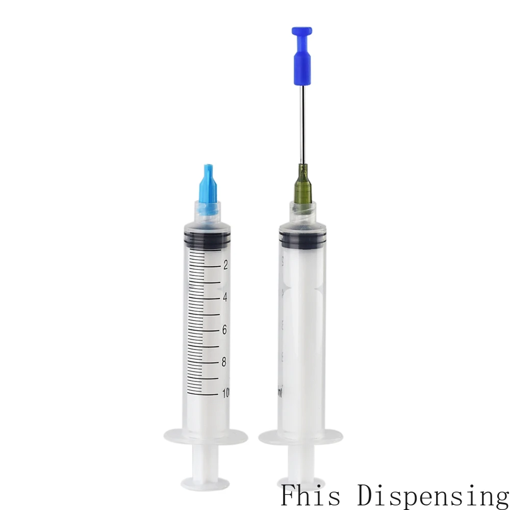 10ml 精密シリンジ シリコーンニードルカバー 排泄しないでください 接着剤 2 個パック