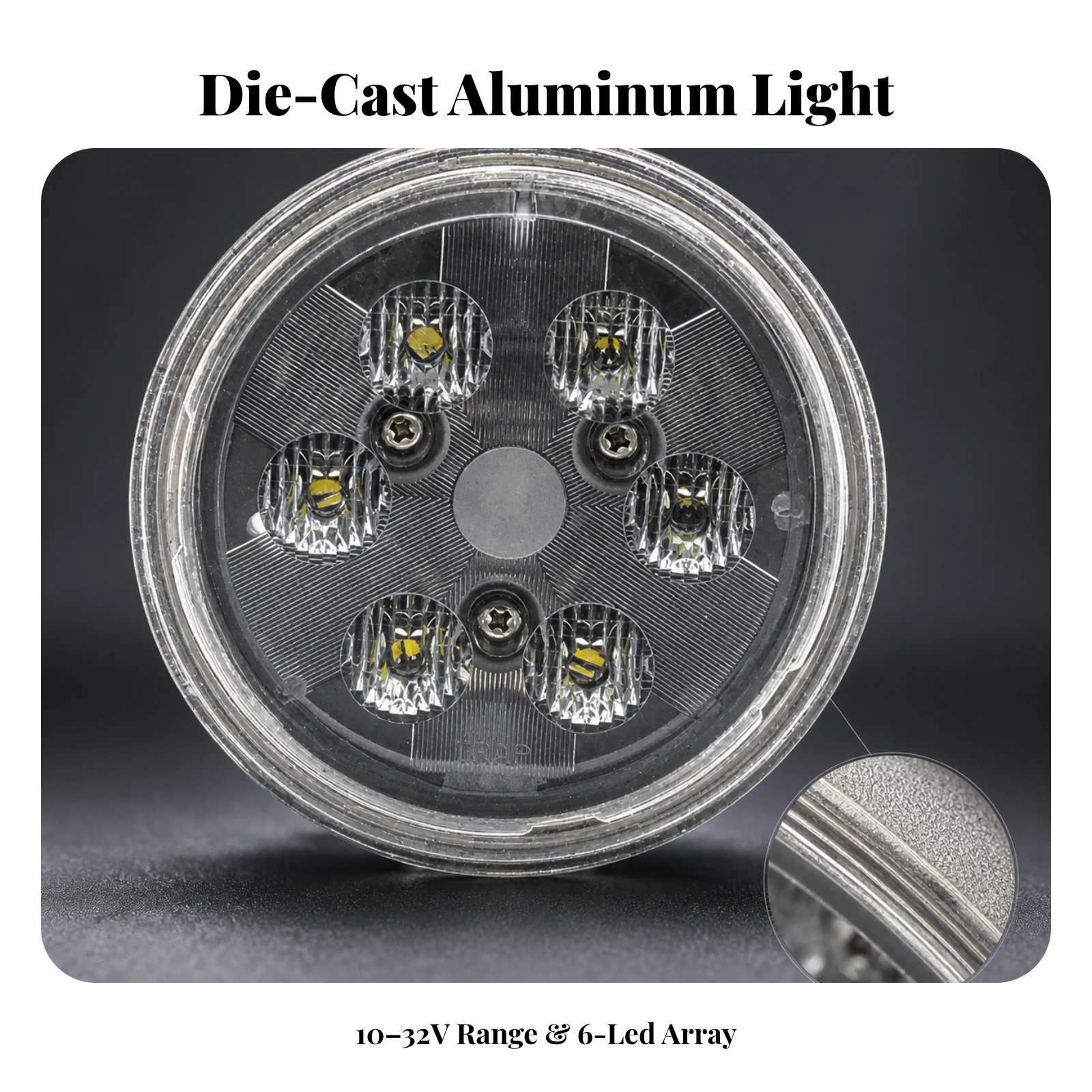 LED Work Light with Aluminum Housing 18W Par36 LED Light IP67 Waterproof for All-Terrain Vehicles, Construction Machinery
