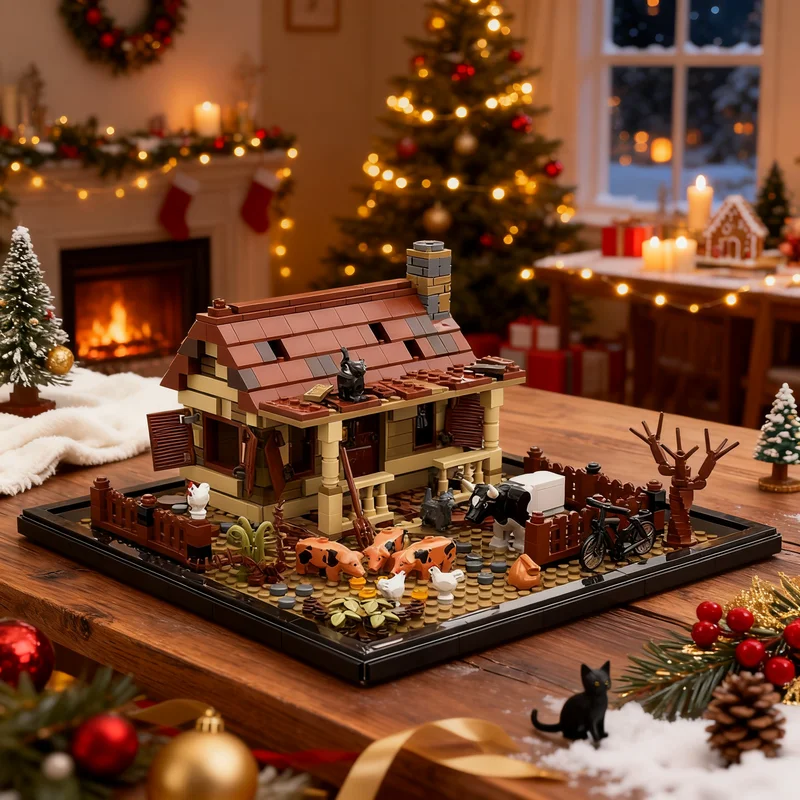 665pcs MOC Castle The Wizard Oz - 03 - Dorothy's House Model Building Blocks Christmas Gifts Art Idea Collection Assemble 3D