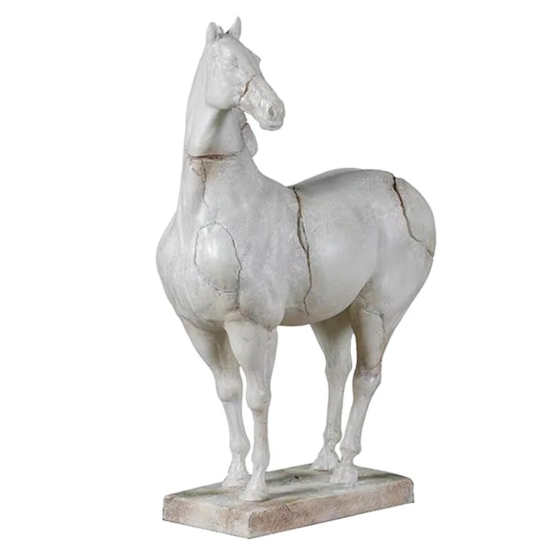 

Antique and old static wild horse ornament living room TV cabinet entrance gift