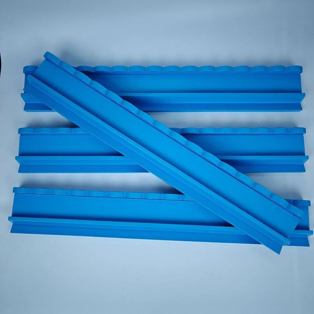 

4PCS Wooden Construction American Mahjong Rack Long Rectangular Smooth Surface Tile Holder Set Handmade No Assembly