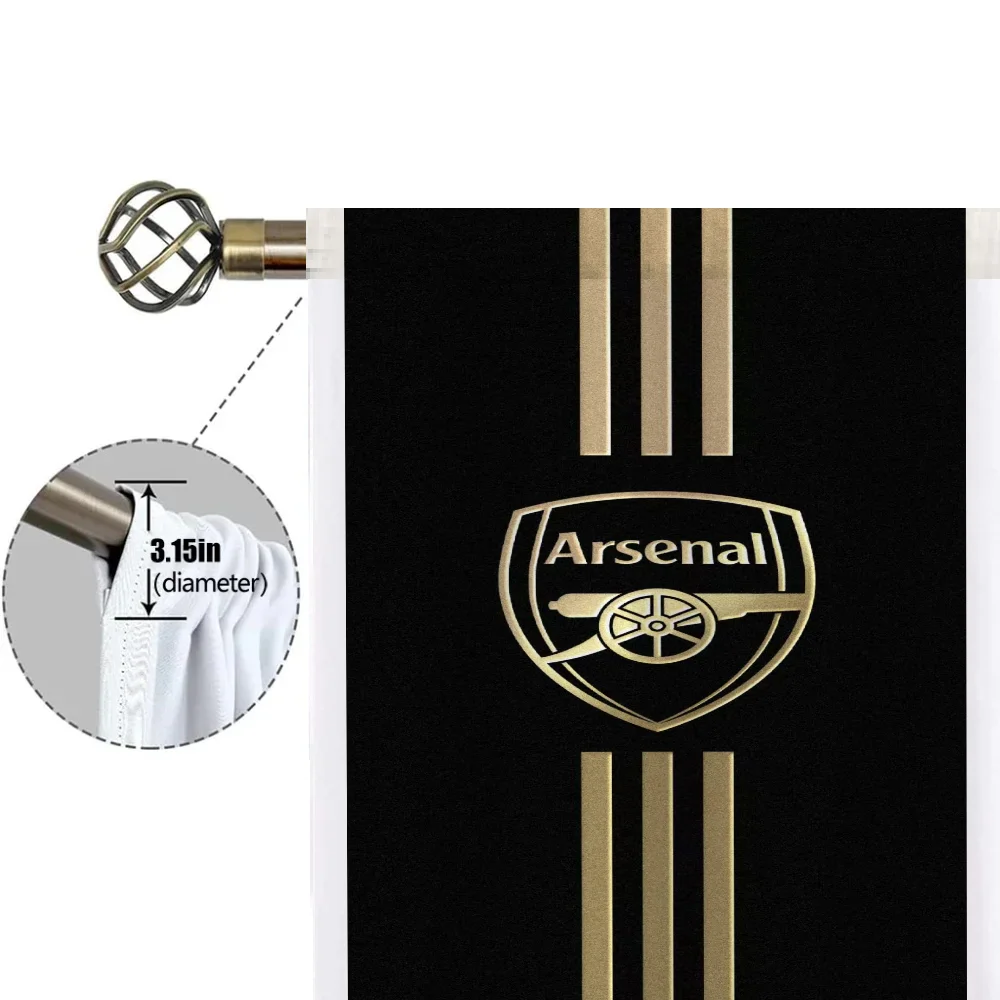 Tende lunghe per soggiorno 2 pezzi tende oscuranti tenda per porta A-arsenal-l Fc decorazione per camera da letto divisorio per cucina