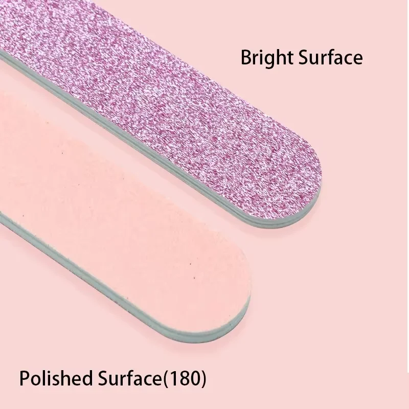 ชุดดูแลเล็บกลิตเตอร์สีชมพู 3 ชิ้น/ชุด - บัฟเฟอร์รูปหัวใจ, แท่งคริสตัล และตะไบสองด้านสำหรับตกแต่งเล็บและทำเล็บเท้า