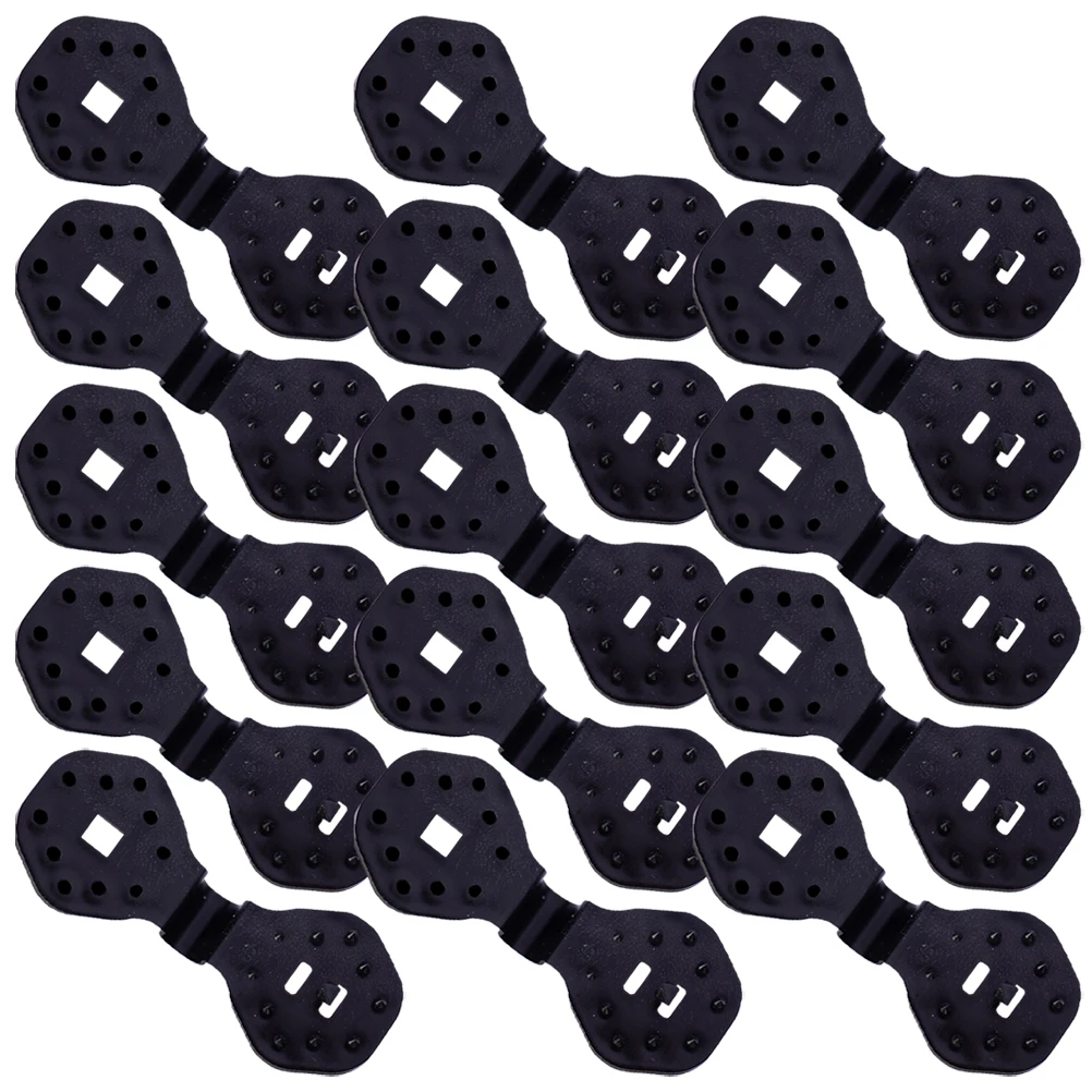

100pcs Shade Tarp Clips Shade Cloth Heavy Duty Clips Heavy Duty Mesh Buckle Garden Netting Accessories Sunshade Plastic Clamps
