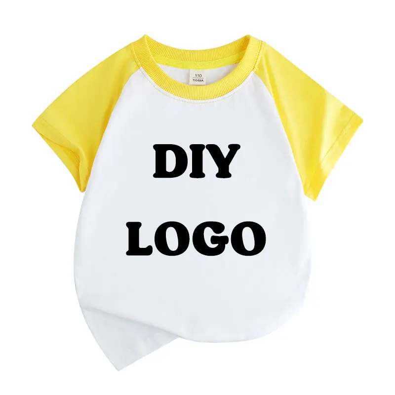 Summer raglan Short-Sleeved O-Neck T Shirt Fashion 3D Printing T-Shirt Custom Your Exclusive Tshirt Diy Children Size Tops Tee