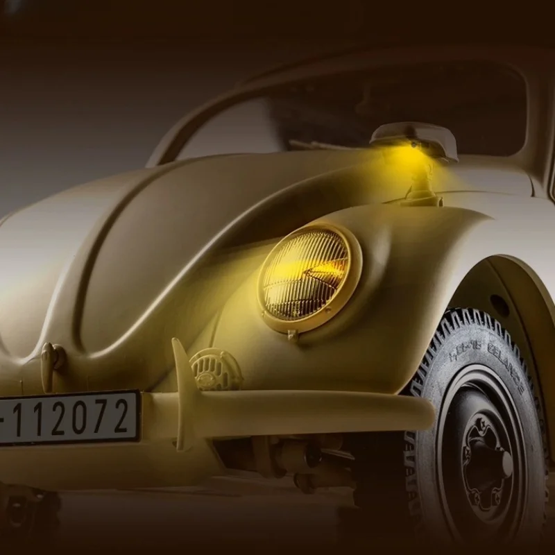 Modèle de voiture électrique télécommandé Beetle RC, décoration de vélo d'escalade rétro, cadeaux de simulation, collection, chaud, 1:12