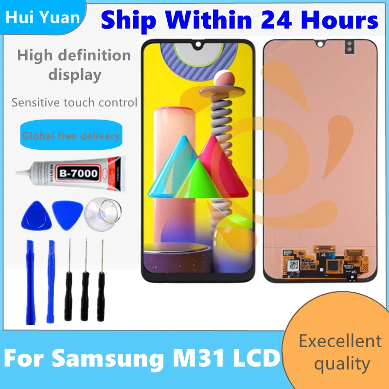 Tested OLED TFT For Samsung M31 LCD Display Touch Screen Assembly with Frame SM-M315F SM-M315F/DS (Not Fingerprint Function)