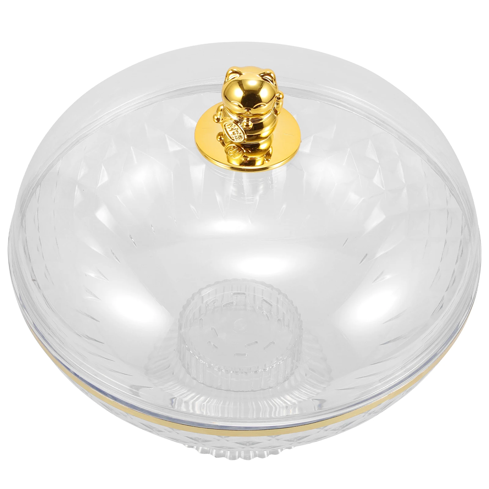

Fruit Plate Candy Box Large Size Draining Bowl with Lid Multi Function Snacks Storage Tray Toiletries Container