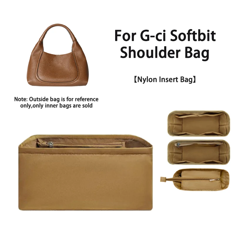 EverToner Multi-pocket Nylon Material For G-ci Softbit Soft Shoulder Bag Insert Organizer Travel Storage Bag Accessory