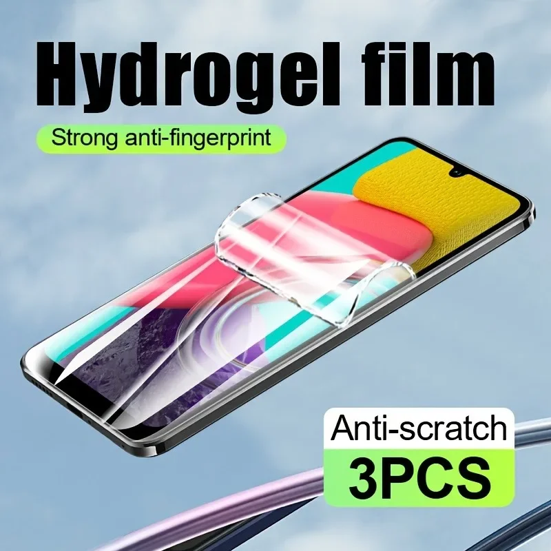 3Packs High-Quality Hydrogel Film for Samsung A06 A16 A15 5G A25 A35 A55 A53 A14 A24 4G A34 A54 A73 5G Screen Protector Film