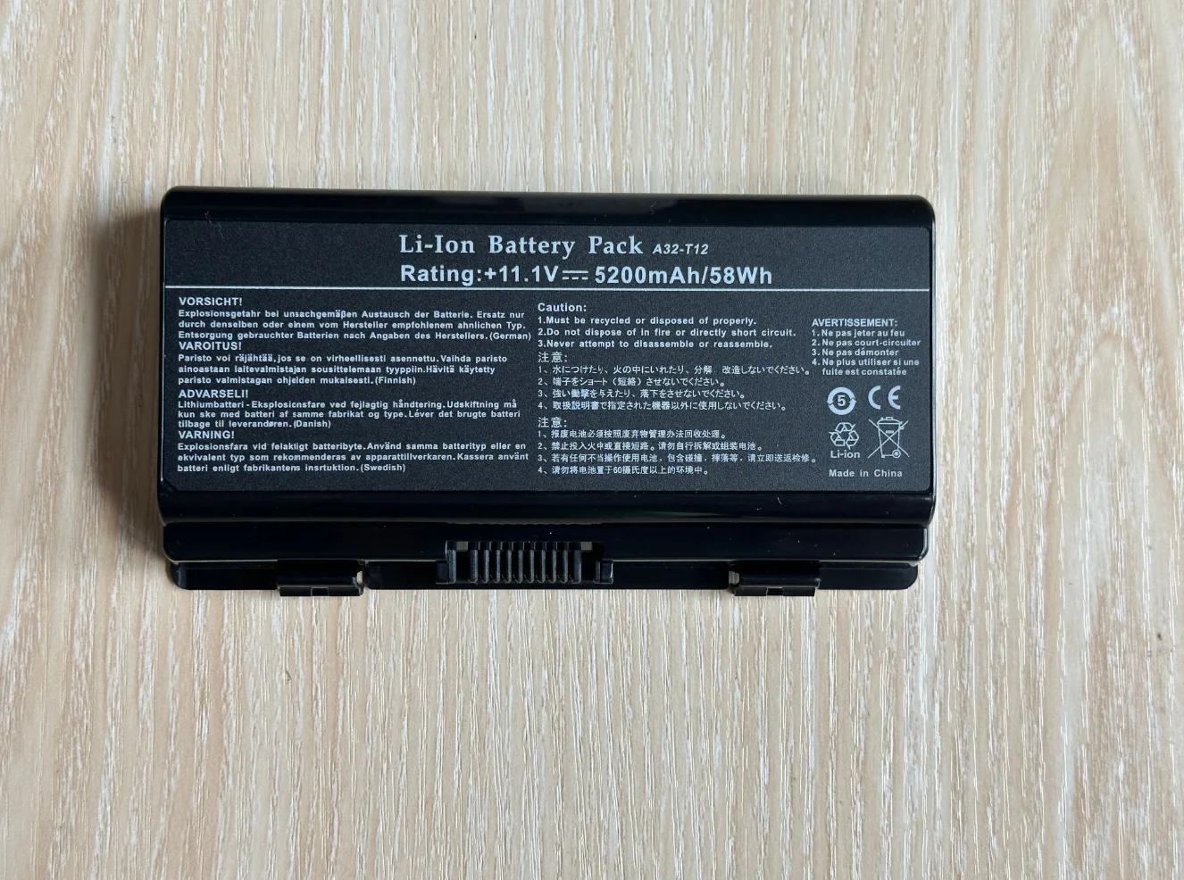 A32-X51  A32-T12 Laptop Battery for ASUS X51 X51C X51RL X51H X51L X51R X51RL T12J XT12 X58 X58C X58L T12B T12C T12ER