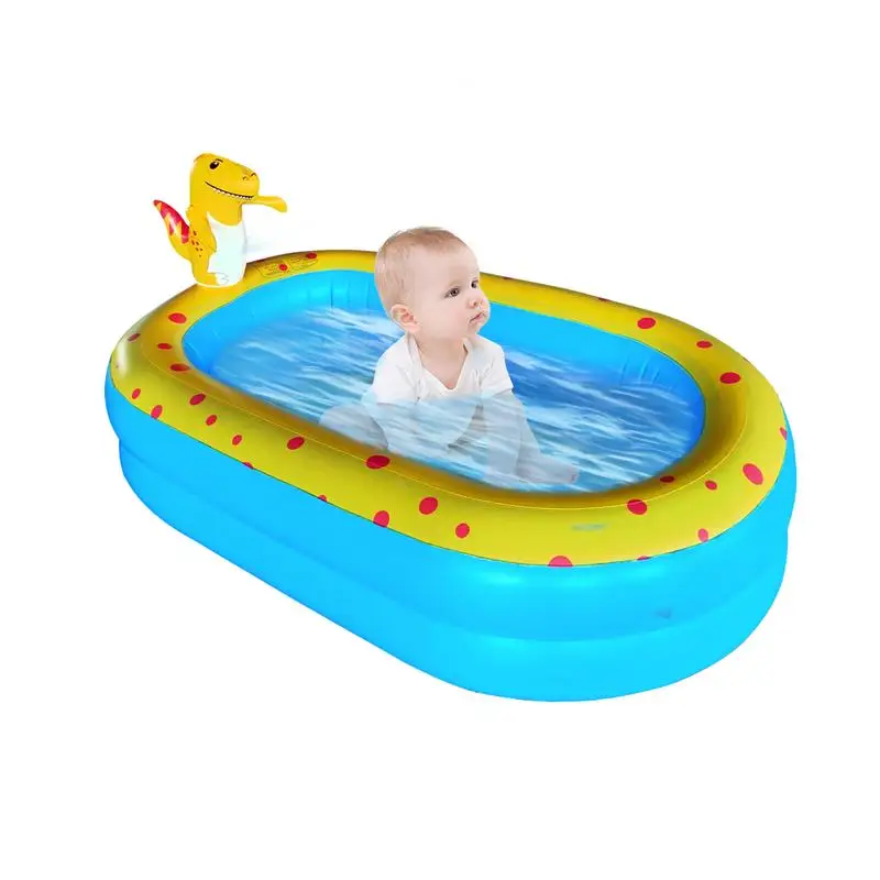 Piscina per bambini piscina a spruzzo gonfiabile vasca da bagno pieghevole per bambini spruzzatore di dinosauro all'aperto Pad da gioco per bambini giocattoli d'acqua dropship