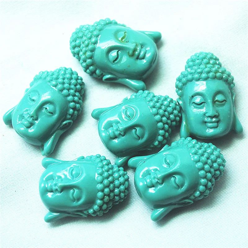 6PCS 27X20MM NEW Buddha Matching Beads Clay Material Flat Surface For Hot Jewelry Necklace Designs Accessories Good For Your