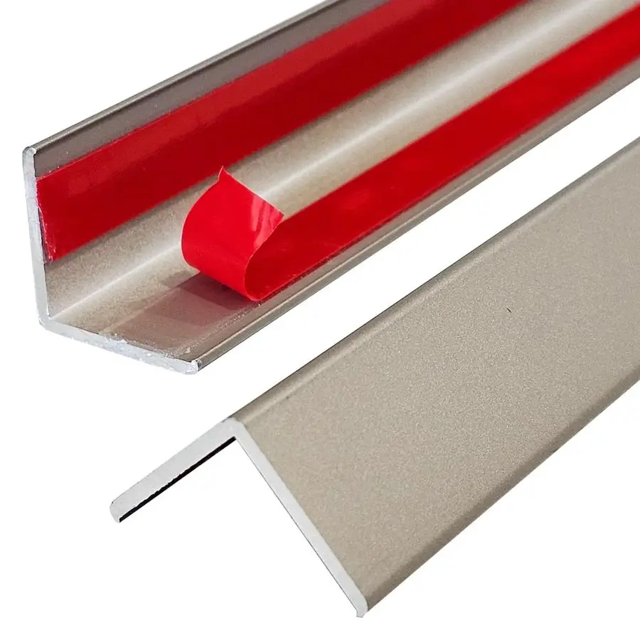 

4 шт. алюминиевых угловых защитных элементов, 1 x 1 x 39,4 мм, металлический L-образный угловой протектор для стен, дверных рам, шкафов