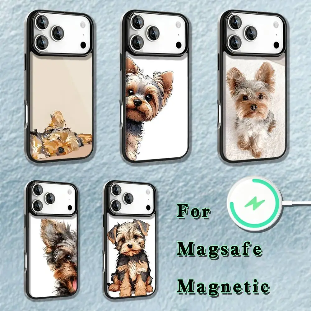 

Yorkshire Terrier Dog Phone Case For iPhone 17,16,15,14,13,12,11,Pro,Max,Plus,Mini,SE4,E Magnetic Magsafe Wireless Charging