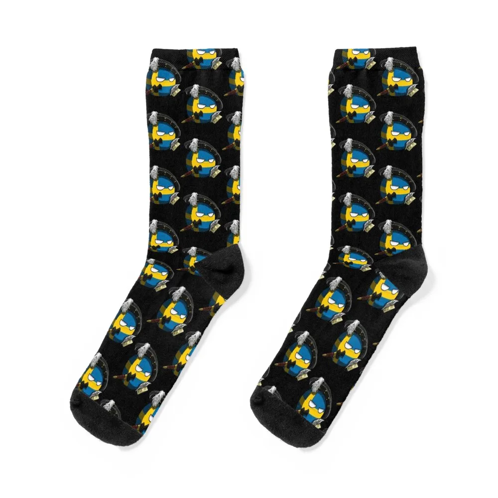 

Swedenball (Countryball) Socks winter gifts Heating sock designer hiking Women's Socks Men's