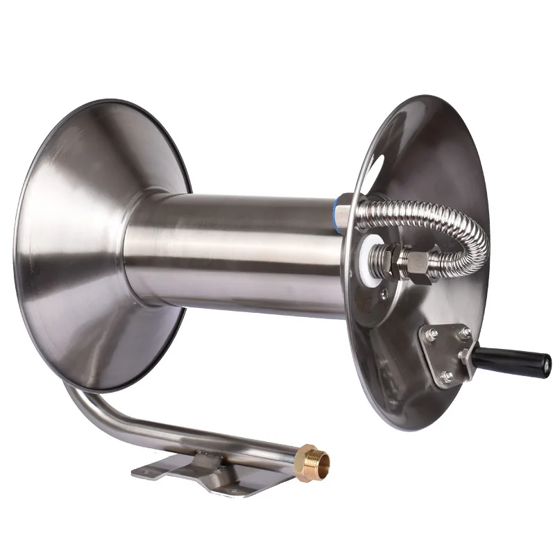 Car Wash Water Pipe Rack, Pipe Winder, Household Coil Coil, Frame, Stainless Steel Wall-mounted Watering Hose Storage Rack