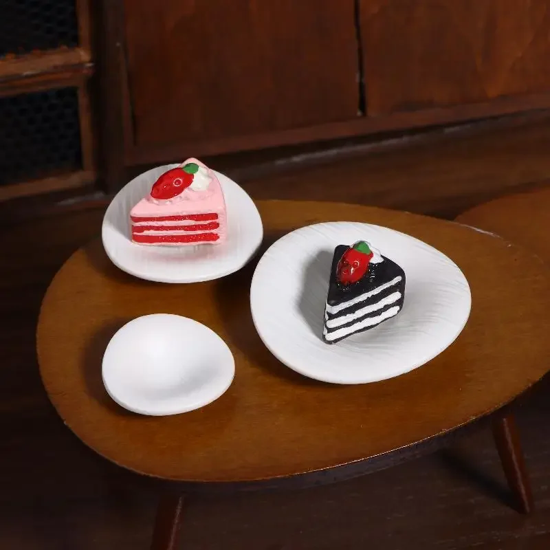 3 unids/set 1:12 casa de muñecas miniatura plato de fruta modelo muebles de cocina accesorios para decoración de casa de muñecas niños juego de simulación juguete para regalo
